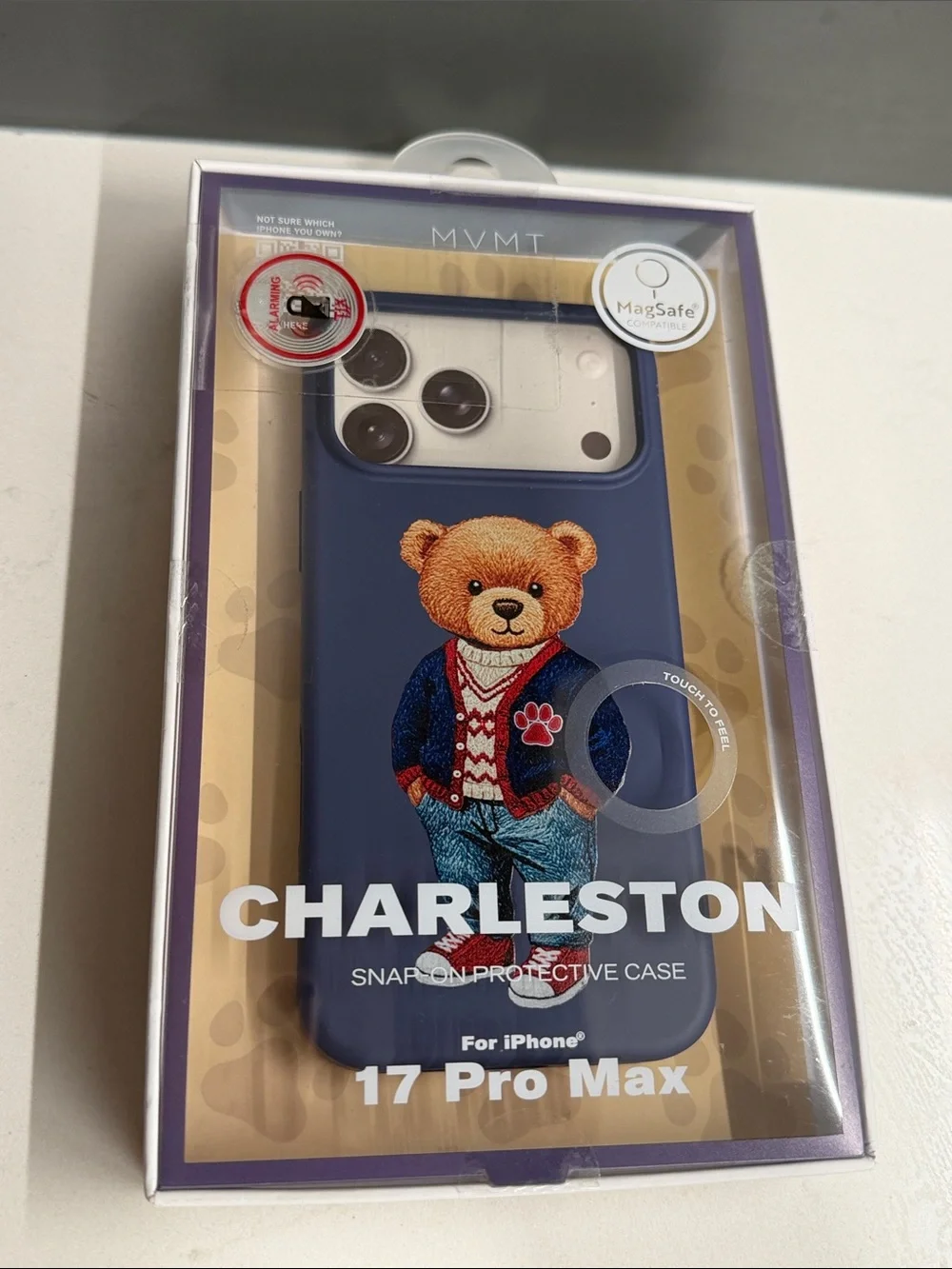 MVMT Navy Bear Protective MagSafe iPhone 17 Pro Max Case
